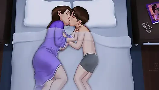Ich ging in das bett meiner vermieterin und sie bat mich, sie die ganze nacht liebe zu machen - sommer-saga