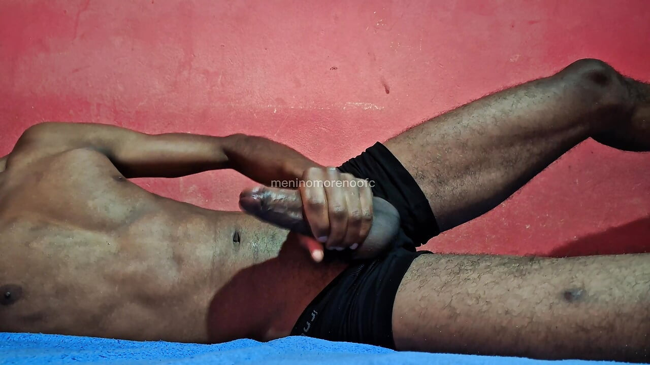 Gifted Brazilian brunette jerking off very hot