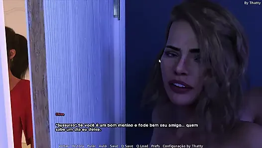 Lisc orta yaşlı seksi kadın Chloe Veryhard ve derinden sikişiyor, açık kapılı odanda