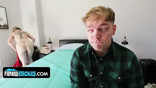 Busty Curvy Stepmom Dee Williams Gets Facial From Hung Stepson
