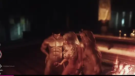 Skyrim OSEX dreier zauberer-sex