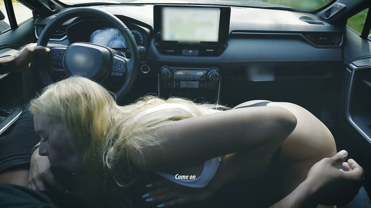 Nikki Has Huge Tits and Sucks the Big Cock in the Car