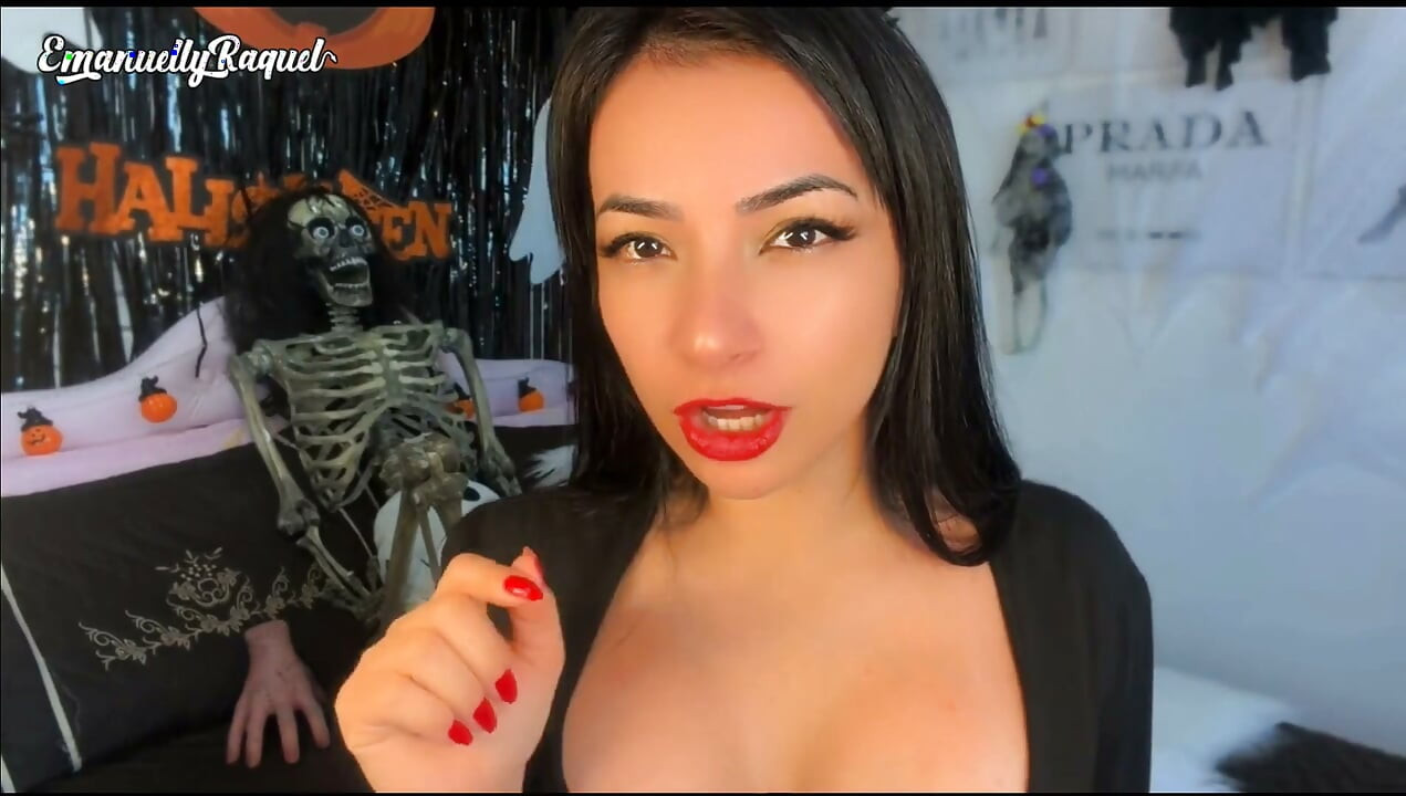 Halloween Morticia Addams Emanuelly Raquel JOI and POV Sex