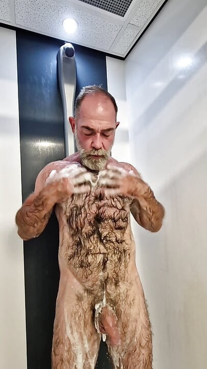 Hairy Jack Taking a Shower