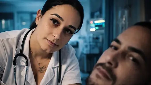 Unexpected erection in front of the nurse