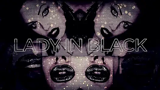 ASMR & mesmerizing lipnosis! Lady in black JOI