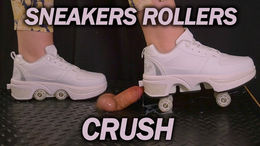 Schoenjob met roller sneakers CBT - TamyStarly - bootjob, vertrappen, ballbusting