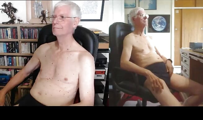Chatting and wanking on web-show