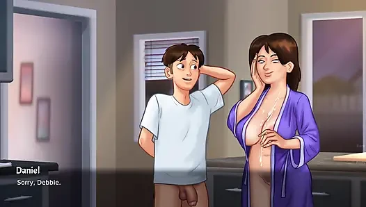 Yaz mevsimi efsanesi - ev orta yaşlı seksi kadın mutfak masasında sikiliyor