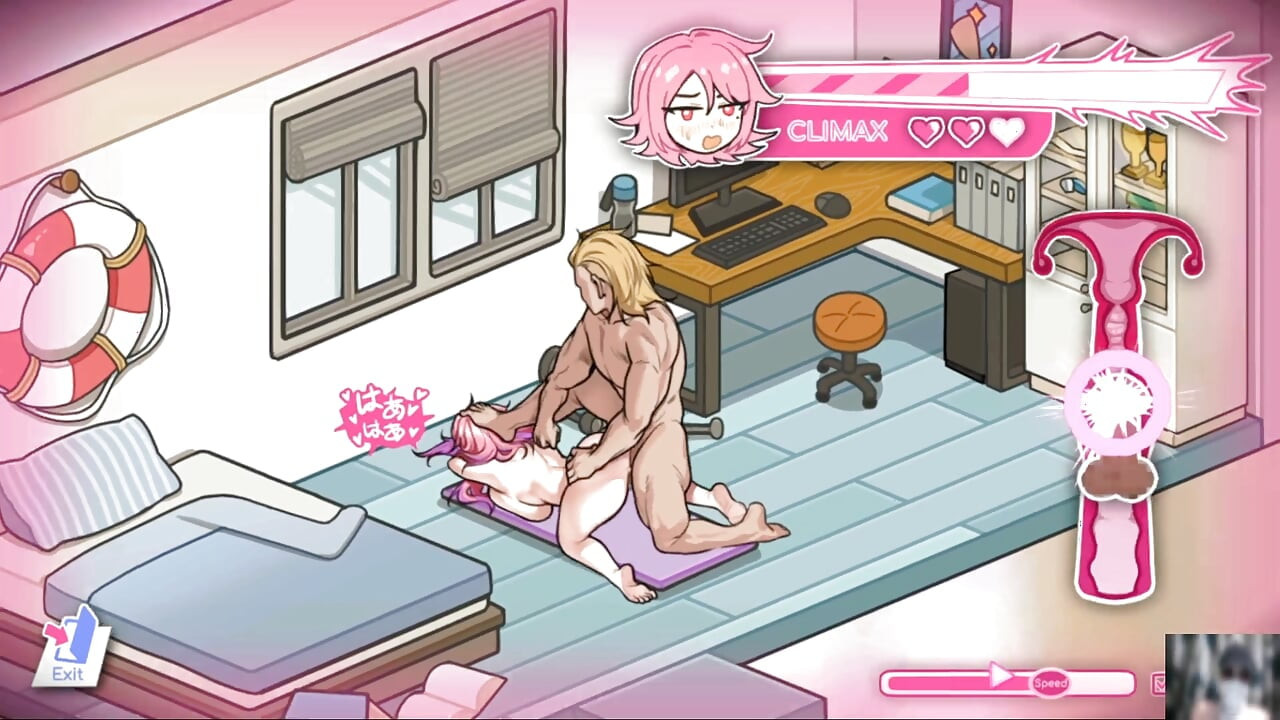 EP-4"LIFEGUARD HOLIC GAMEPLAY!NTR! HENTAI GAME! BF caught me and her gf fucking in his house.