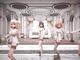 Mmd R-18 Anime Devojke seksi plešu (klip 3)