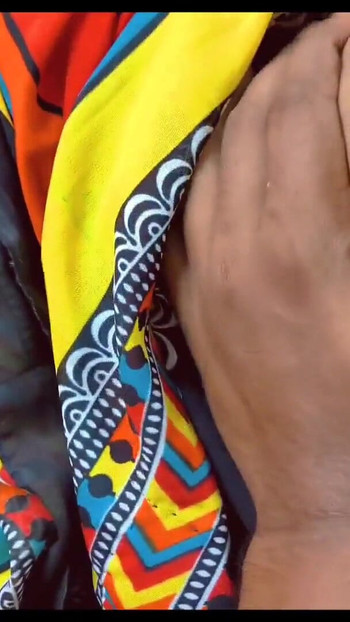 Jaw-dropping moment from "Pov Bhojpuri style stepmom ne khane Dene ke phale kiya aapna massage"