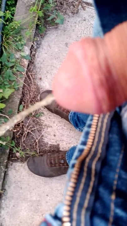 Dick play piss nice outdoor
