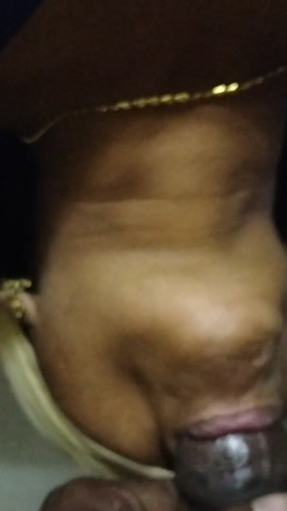Extreme deepthroat blowjob hot sucking cock Kerala aunty | Clip 1