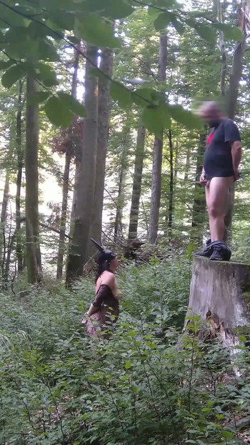 Captivating moment from "The BEST a good whore can get: Cum & Piss at once to mix it up for a nice COCKtail in her greedy mouth"