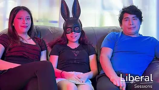 COUPLE OF FRIENDS FULFILL THEIR FANTASY OF HAVING A THREESOME