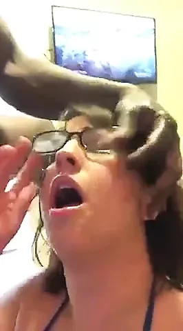 Facial abuse by black cock
