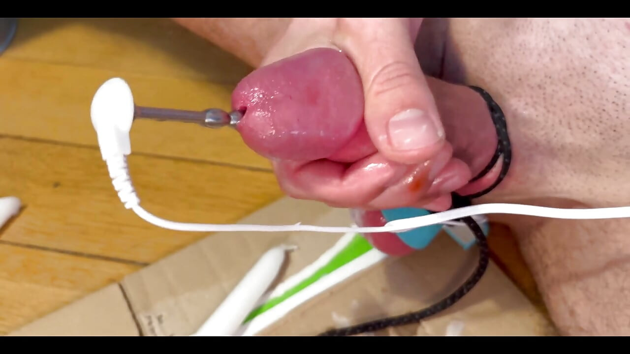 Estim Electro Cock Hot Wax Cum