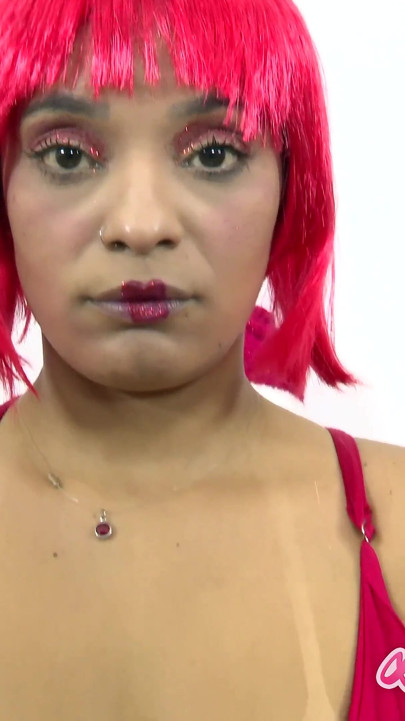 Christmas doll gets her holes used by busty Latina lesbian