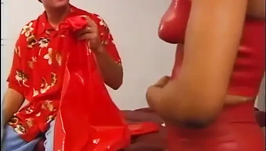 Big boobs black loves white cock in pussy