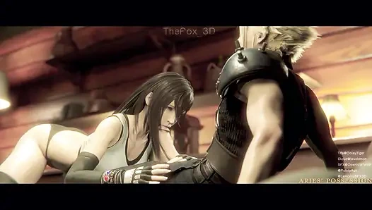 Final Fantasy 7 FF7 - Tifa + Aerith All Work 2024 WM Grading Warna Penuh (Suara) oleh Aries ' Animasi Penganiayaan Hentai 3D