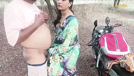 Kavita Bhabhi Fuck in jungle with Tatya in doggy style ass licking blowjob and dirty cum in mouth