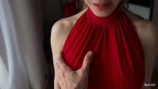 The horny wife was late for the concert because she wanted to suck a big dick and got cum in her pussy - he came twice