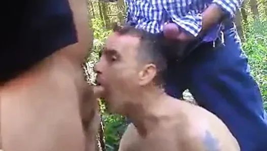 hot group sex in forest