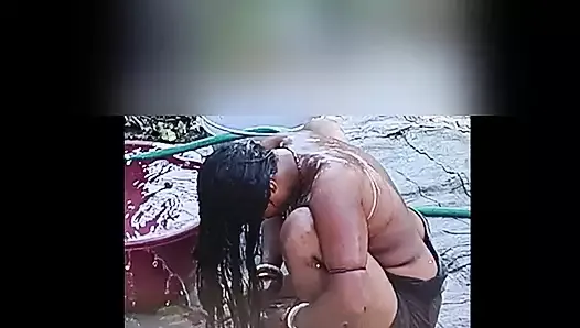 Sexy bhabhi bathing nice mascular body attractive look