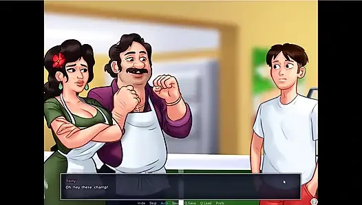 Summertime saga - Eva had her baby ... Johannes fucked Maria while tony was there