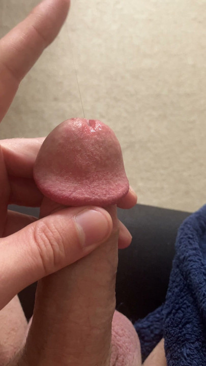 Touching my wet tip