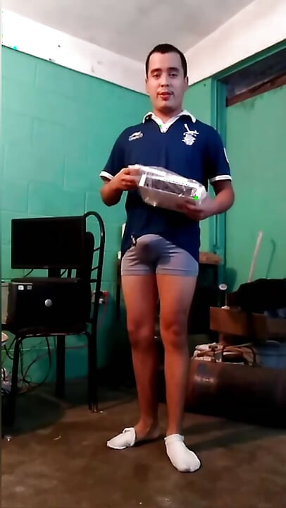 Jesus in boxers touching his penis and throws his Wii on the floor