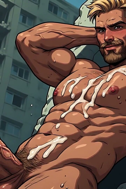 Hot Muscle Men Art