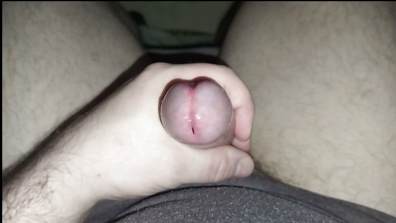 Close Up masturbation uncut cock and cumshot