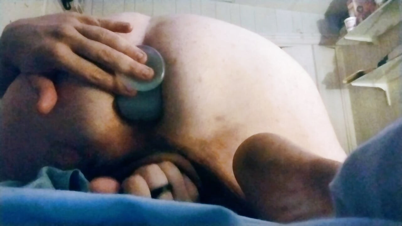 Fat guy dildo cum 2
