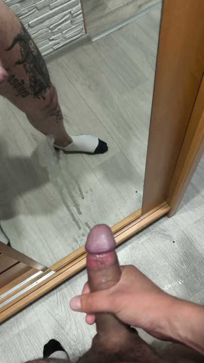 Cum on mirror