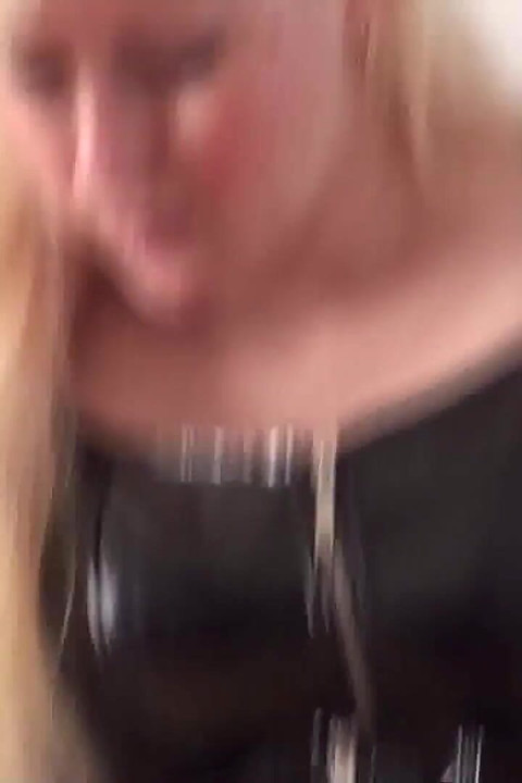 Blonde mistress loves trampling on guy's body
