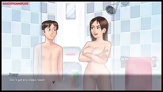 Summertime Saga Part 26 By DarkCookie - Busty Stepsis Gets Her Pussy Lick By Lucky Stepbro