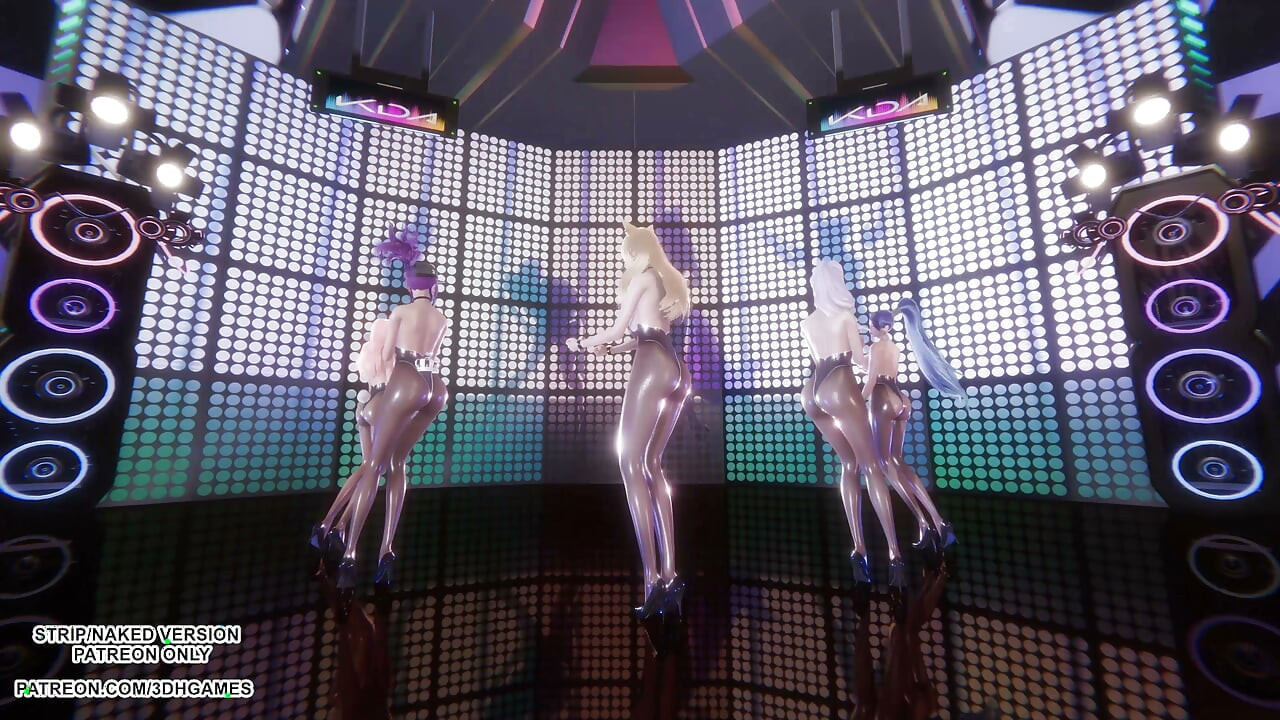 MMD - Carry Me Off - Ahri Evelynn Akali Seraphine Kaisa Sexy Kpop Dance League of Legends Hentai Uncensored 4K 60FPS