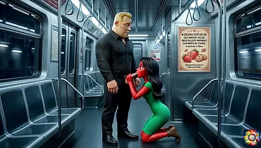 Secret Metro Romance - AI Hentai ASMR