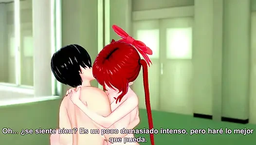 Tatlı kızıl saçlı kız arkadaşını tatlı inlerken sikiyor - hentai