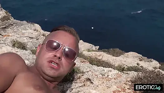 Cliffside Outdoor Pounding - Dripping Wet Beach Fuck