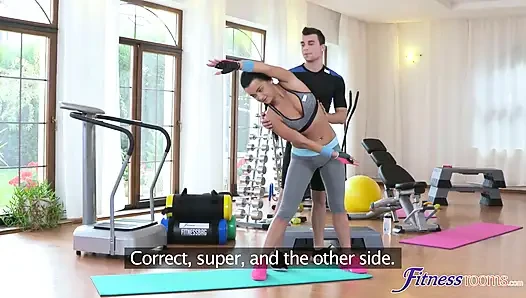 Fitness Rooms - Multiple Orgasms for Gym Nymph Erica Black
