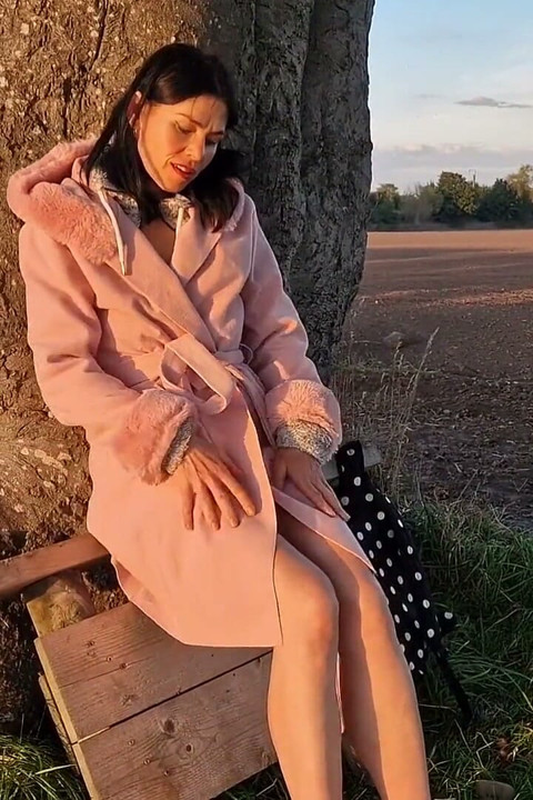 Outdoors Naked with Wide Open Legs