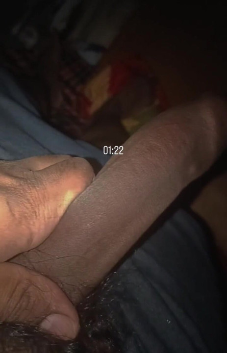 Big black desi cock showing