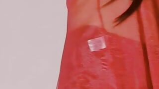 Sassykashi Snapchat Filter draagt een rode lingerie en onder zwarte beha (Indische duidelijke Hindi-stem) Solo tiener 18+ Meisje