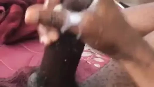 Büyük zenci yarağı boşalması