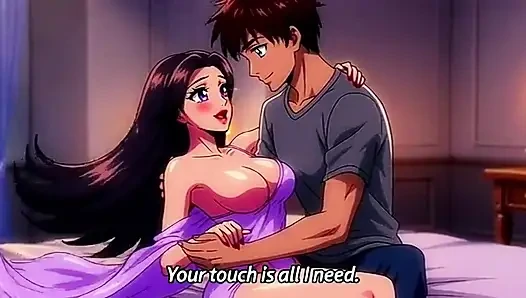 Üvey oğul ateşli üvey annenin büyük göğüslerine masaj yapıyor ve sert sikişiyor