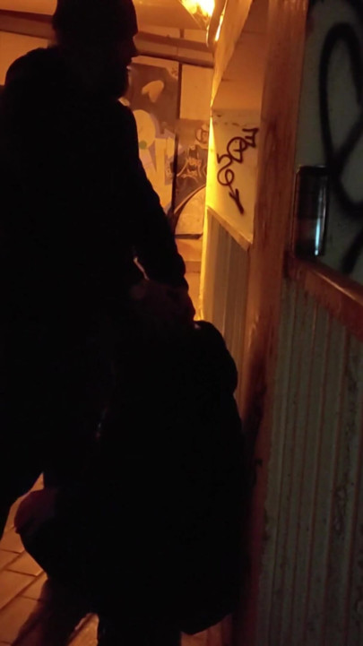 Whore degraded in parking garage | Clip 1