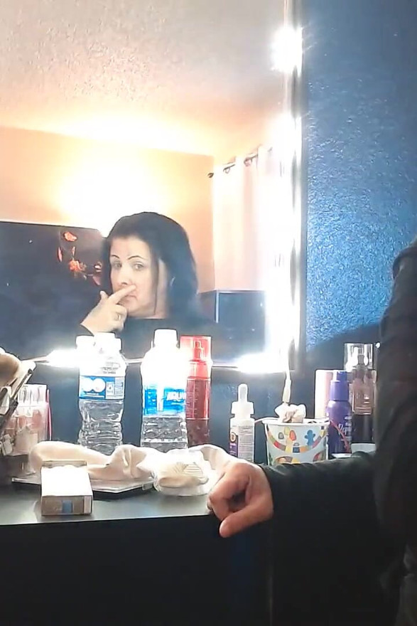 Dangling Long Virginia Slims 120 Cigarette